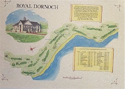 Royal Dornoch golf course map