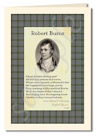 robert burns extract from Address to Ednburgh cards