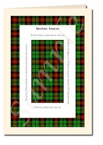 walker tartan cards