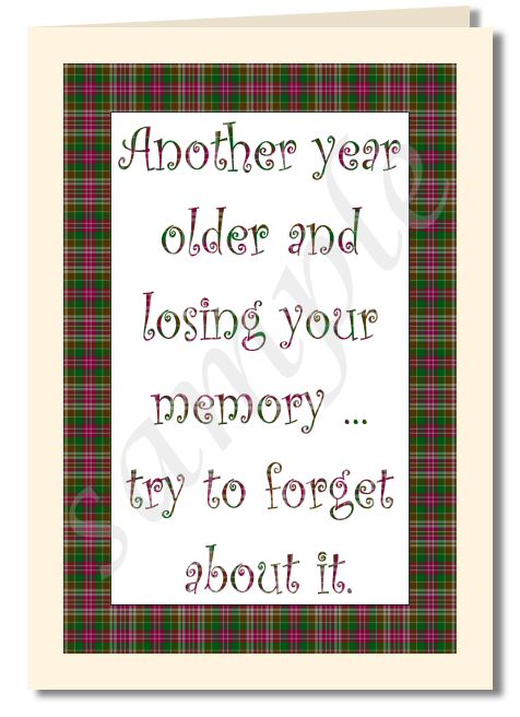 scottish humour card greeting card