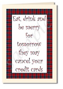 eat drink and be merry card